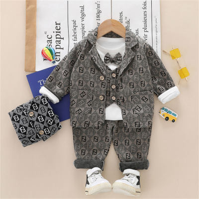 Toddler Letter Printed T-shirt & Suit & Pants