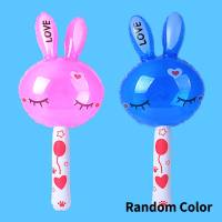 Inflatable rabbit stick toy LOVE rabbit inflatable rabbit stick squeeze love rabbit  Multicolor