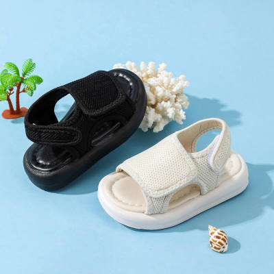 Toddler Boy Solid Color Open Toed Non-slip Sandals