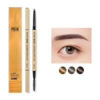 Double headed eyebrow pencil three dimensional  shaped makeup  light brown