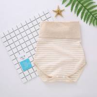 Baby high waist cotton wool belly protection pants newborn diaper pants  Multicolor