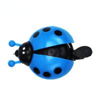 Timbre de bicicleta lindo escarabajo campana de bicicleta mariquita cuerno de dibujos animados  Azul