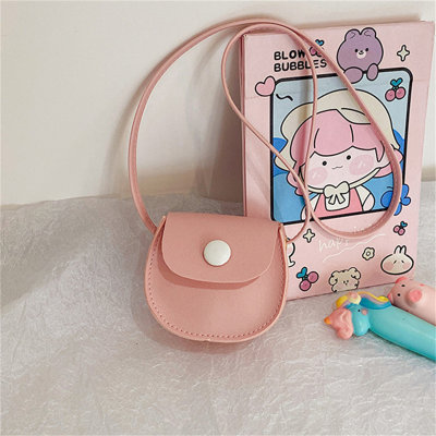 Children's solid color messenger bag