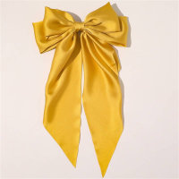 Children's big bow hairpin  Yellow