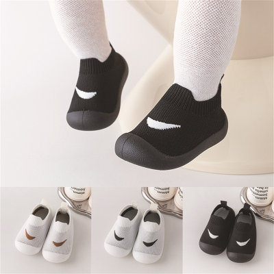 Children's solid color breathable socks shoes toddler shoes