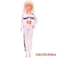 30cm clothes Barbie fashion 11 inch doll clothing girls dress up toys sportswear  Multicolor