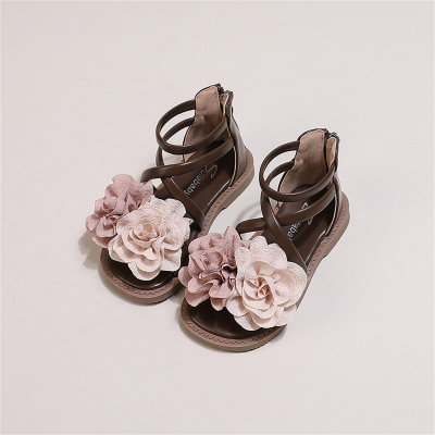 Children's floral strappy sandals