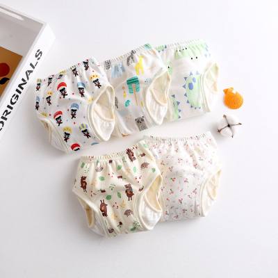 Wing baby gauze diapers waterproof diapers pure cotton diaper pocket baby learning pants pull-up pants