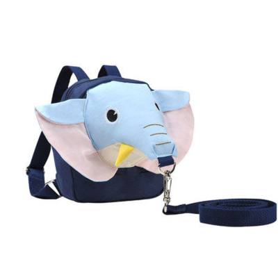Baby walking artifact baby anti-lost backpack baby elephant anti-lost rope children's kindergarten backpack small school bag traction rope manufacturer