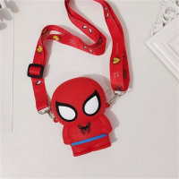 Marvel Iron Spider Bat Silicone Coin Purse Cute Shoulder Bag  Red