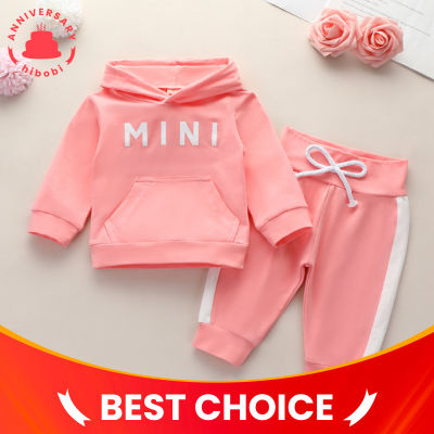 Baby Girl Letter Pattern Hoodie & Laced  Pants