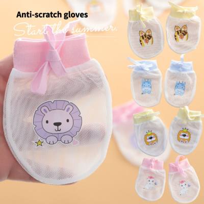 Baby Physical Anti-Scratch Face Mesh Gloves