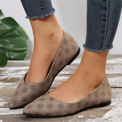 Spring and summer flat-soled pointed shoes European and American fashion casual women's shoes