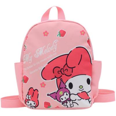 Pink cartoon print kindergarten backpack school bag
