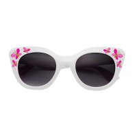 Kindersonnenbrille mit Schmetterlings-Print  Weiß