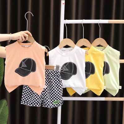 New summer children's clothing sleeveless summer two-piece suit