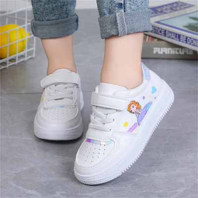 Big Kids Princess Shiny Velcro Sneakers
