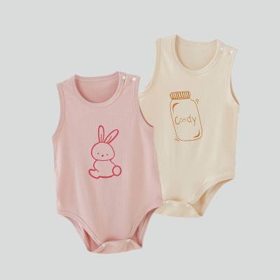 Summer baby clothes, hip-wrapped clothes for girls and boys, thin rompers, crawling clothes, modal vests, hip-wrapped clothes for newborns