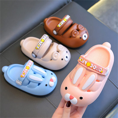 Children's bear and rabbit cartoon pattern sandals