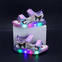 Children's luminous Kuromi cartoon sandals  Purple