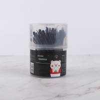 Cotton swab for ear cleaning 2 in 1 baby nose cleaning cosmetic cotton swab for blackhead removal  Black