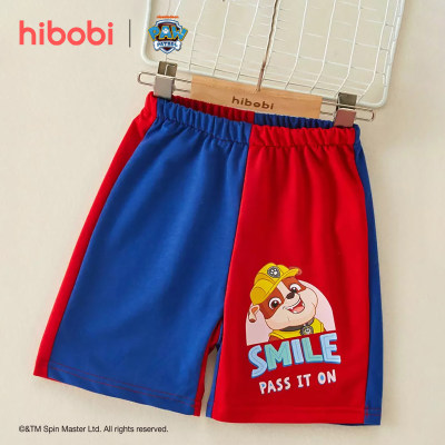 Hibobi x PAW Patrol - Pantalones cortos para niños pequeños, informales, con contraste de colores