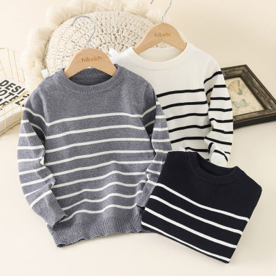 Kid Boy Striped Knitted Sweater