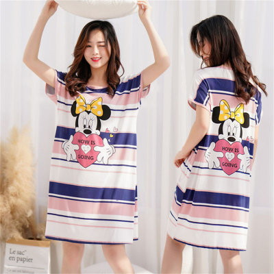 Conjunto de pijama de 2 piezas con estampado de Mickey Mouse para niña adolescente