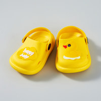 Zapatillas antideslizantes con estampado de animales de dibujos animados para niños  Amarillo
