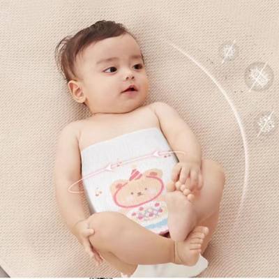 Newborn belly circumference thickened to prevent cold and keep warm 0-3-6 months old Class A baby special umbilical cord baby belly protection