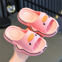 Children's duck pattern indoor non-slip soft-soled sandals  Pink