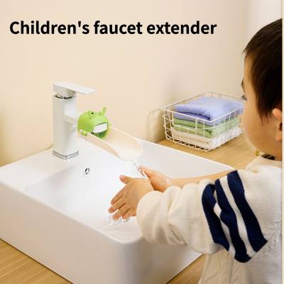 Extensor de grifo para niños, tarjeta de lavado de manos para bebé, artefacto a prueba de salpicaduras
