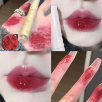 Huayumi Solid Lipstick Lipstick Popular Mirror Glitter Jelly Love lipstick  Multicolor1