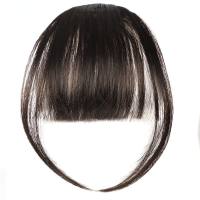 Chemical fiber wig with air bangs, thin fake bangs for women with sideburns, straight bangs wig  Style 2