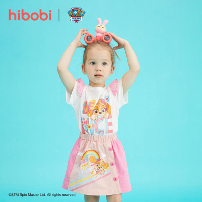 hibobi x PAW Patrol Faldas lindas de colores en contraste para niñas pequeñas