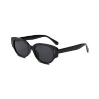 Kinder-Sonnenbrille im Retro-Stil mit Sonnenschutz  Schwarz