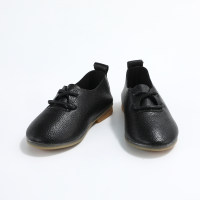 Toddler Girl Solid Color Slip-on Shoes  Black
