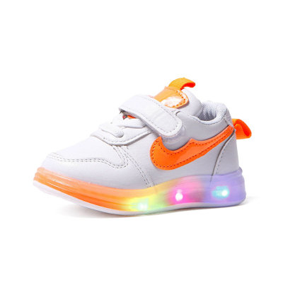 Children's matching luminous colorful LED sneakers