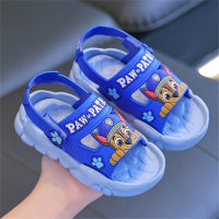 Sandálias infantis com padrão de desenho animado animal  Azul