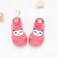 Children's Panda Pattern Socks Shoes Toddler Shoes  Pink
