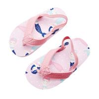 Vacation Soft Indoor Bathroom Slippers Flip Flops for Toddler Boy  Pink