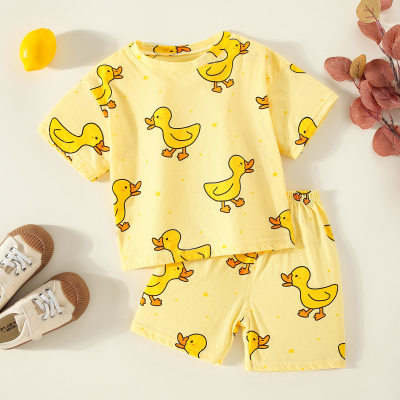 Toddler Girl Animal Pajama Top & Shorts