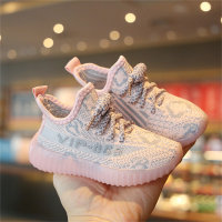 Children's printed breathable woven sneakers  Pink