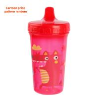 Anti-fall and bite-resistant baby duckbill learning drinking cup sippycup 300ML large capacity water cup sealed and leak-proof plastic cup  Red