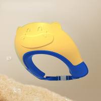 Calf style waterproof ear protection silicone children's shampoo cap  Multicolor