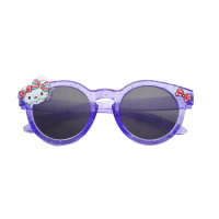 Kinder-Sonnenbrille mit Cartoon-Katzen-Print  Lila