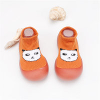 Calçado infantil com estampa de panda para meias infantis  laranja