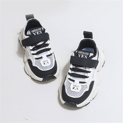 Children's color-blocked mesh breathable sneakers