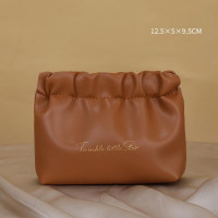 New Shell Makeup Bag Xiaohongshu Makeup Bag Portable Storage Travel Storage Bag High Beauty Wash Bag  Brown