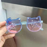 نظارات شمسية على شكل قطة كرتونية للأطفال  أرجواني